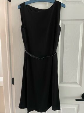 Black knee length dress